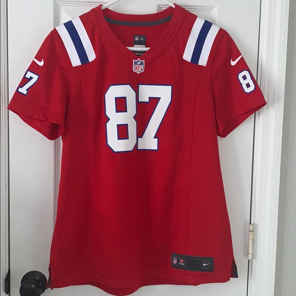 Throwback NE Patriots Gronk jersey